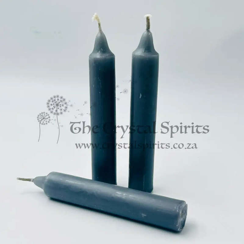 Grey Solid Coloured Ritual Candles