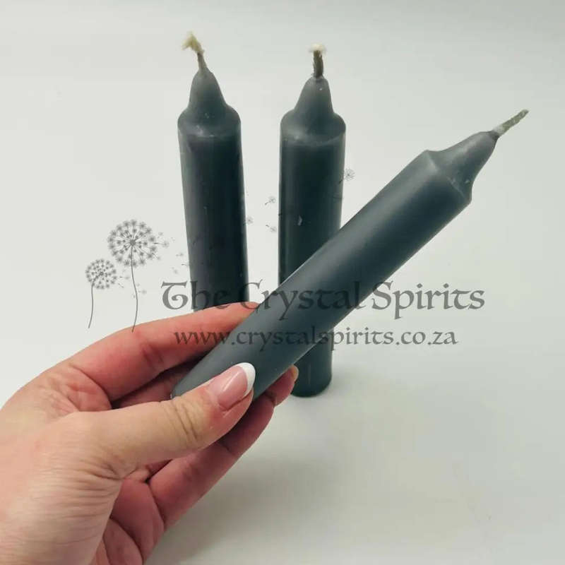 Grey Solid Coloured Ritual Candles