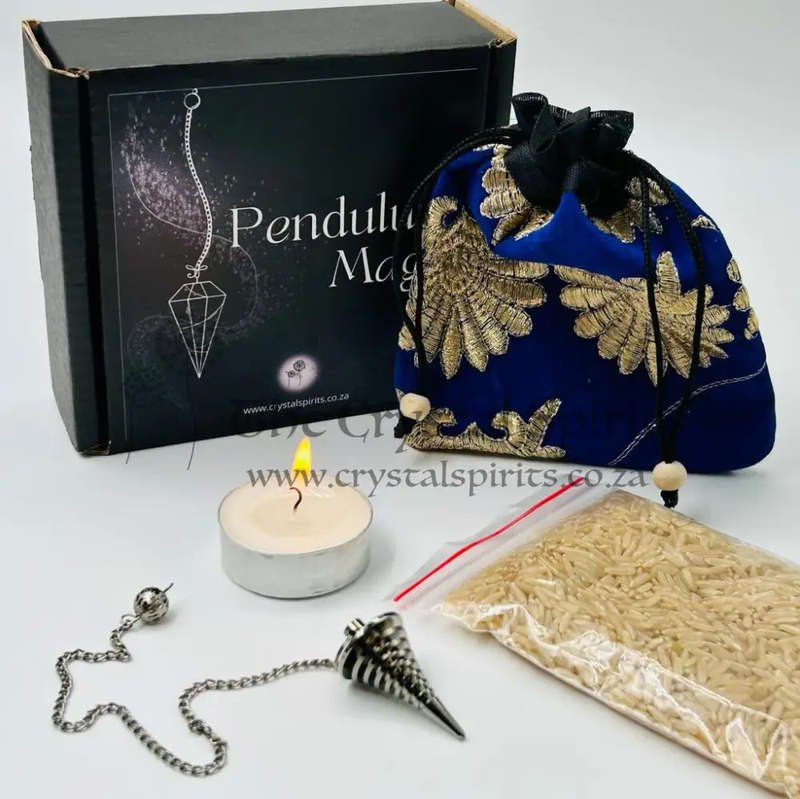 Gun Metal Grooved Pyramid Pendulum Kit
