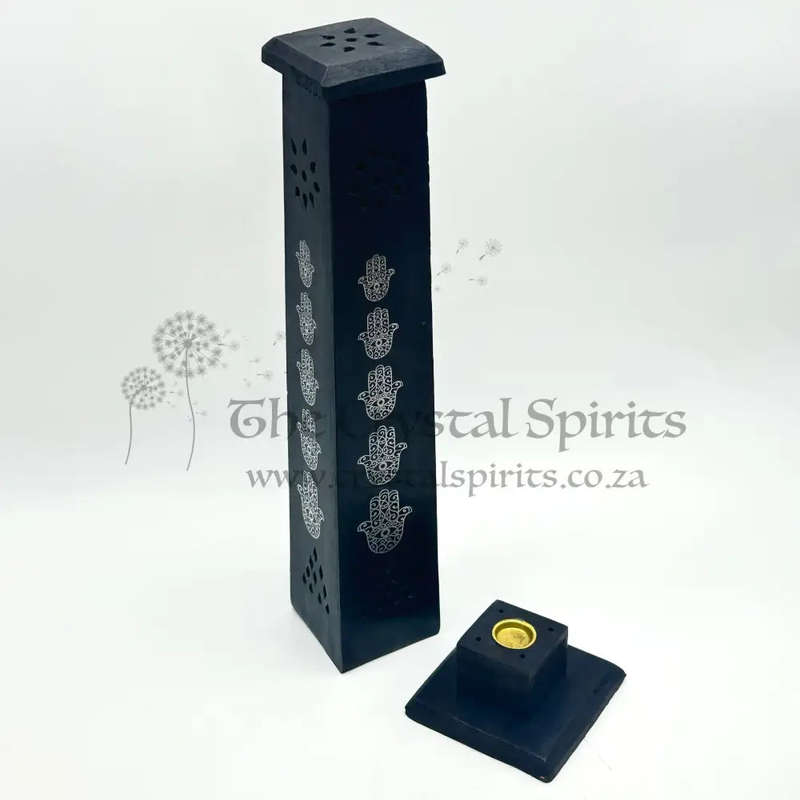 Hand Of Hamsa Wooden Incense Tower