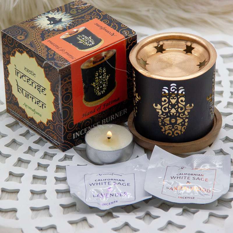 Hand of Hamsa AromaFume Diffuser & Incense Bricks