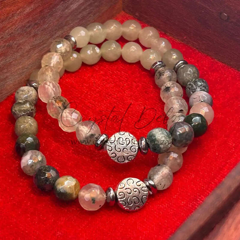 Heart Of Earth Crystal Gemstone Bracelet