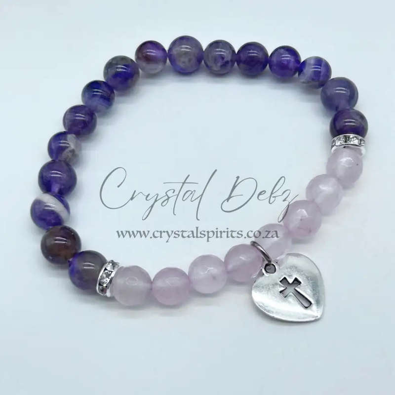 Heavenly Harmony Crystal Cross Bracelet