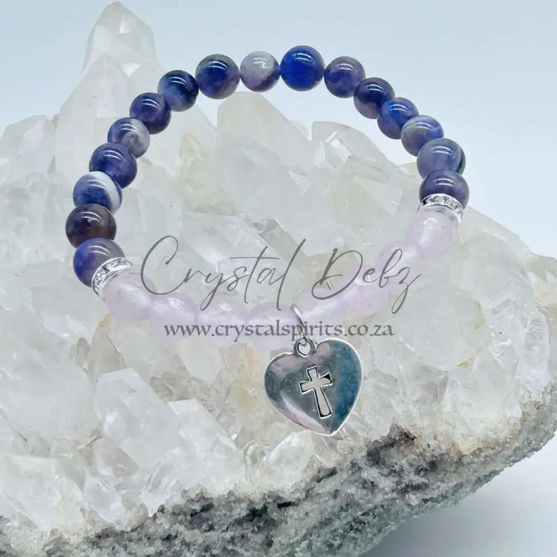 Heavenly Harmony Crystal Cross Bracelet
