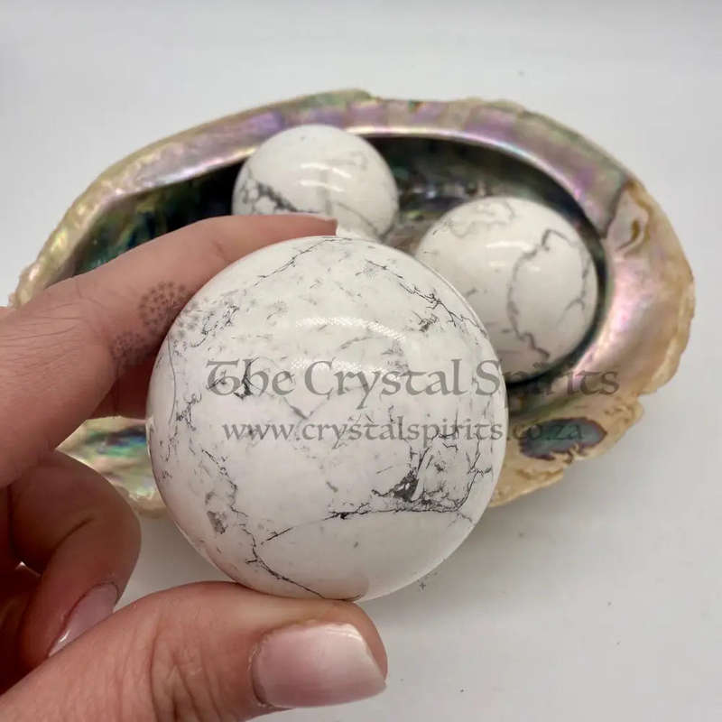 Howlite Crystal Spheres