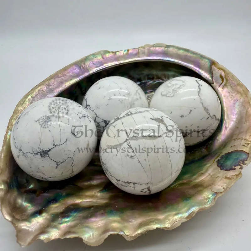 Howlite Crystal Spheres