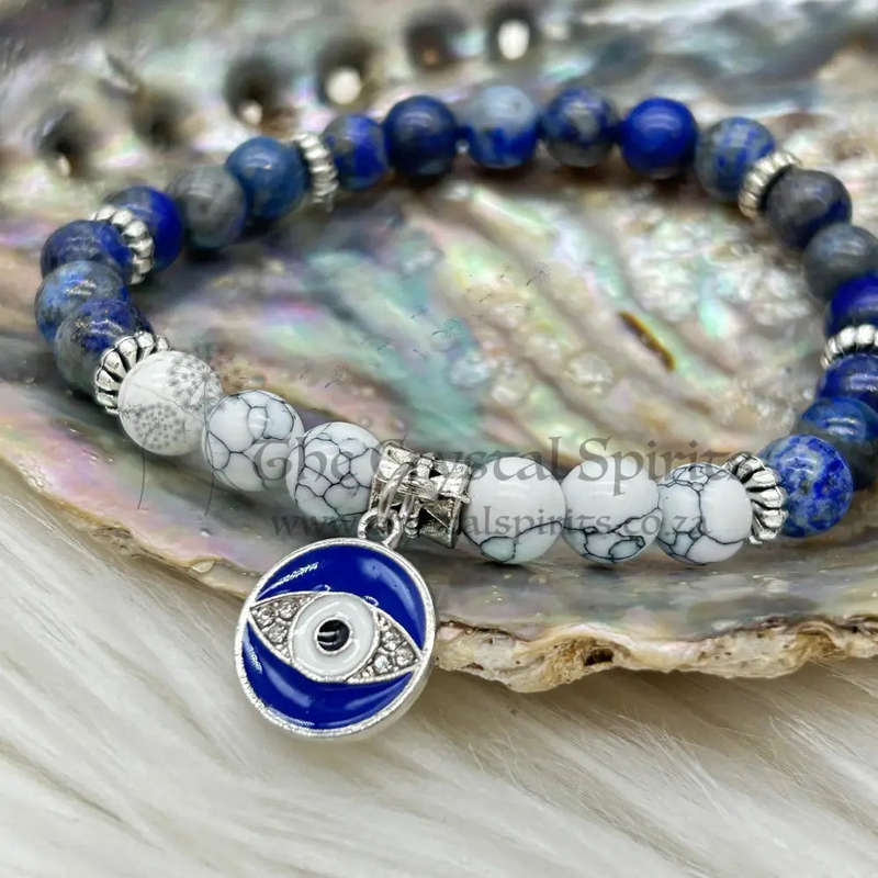 I Communicate Crystal Gemstone Bracelet
