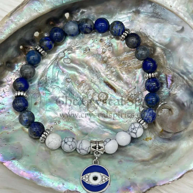 I Communicate Crystal Gemstone Bracelet