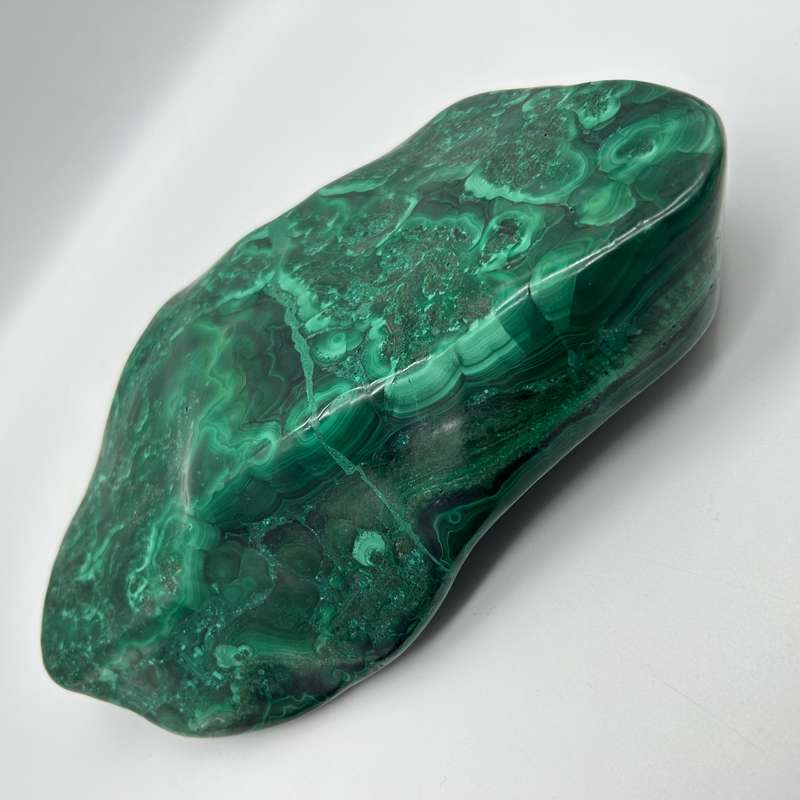 Malachite Freeform Crystal Slab