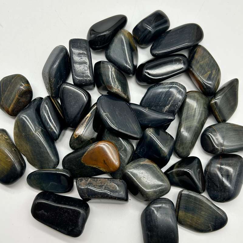Tumbled Hawks Eye (Blue Tiger's Eye)