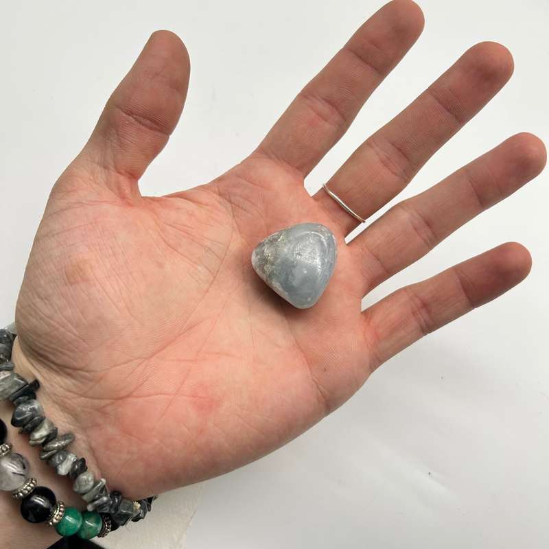 Small Tumbled Blue Celestite