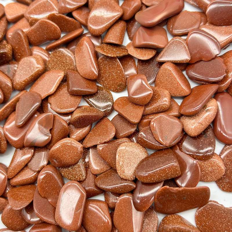 Small Tumbled Goldstone