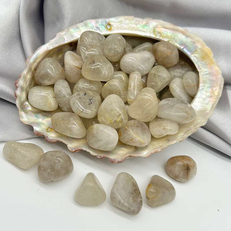 Tumbled Golden Rutile Quartz