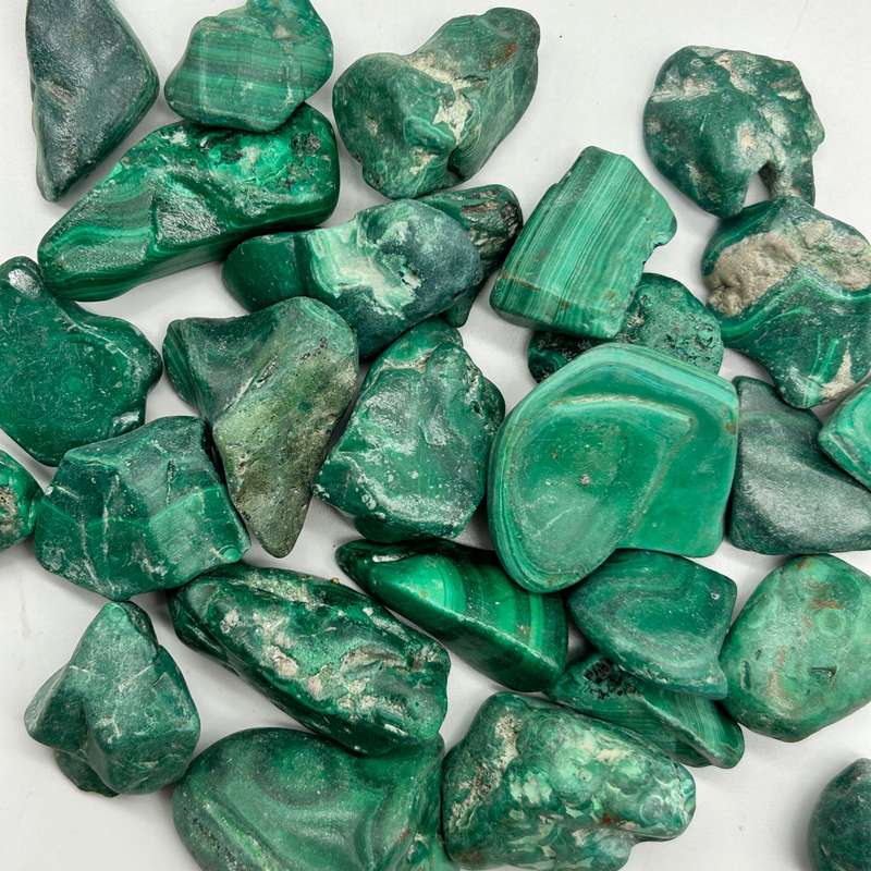 Tumbled Unpolished Malachite