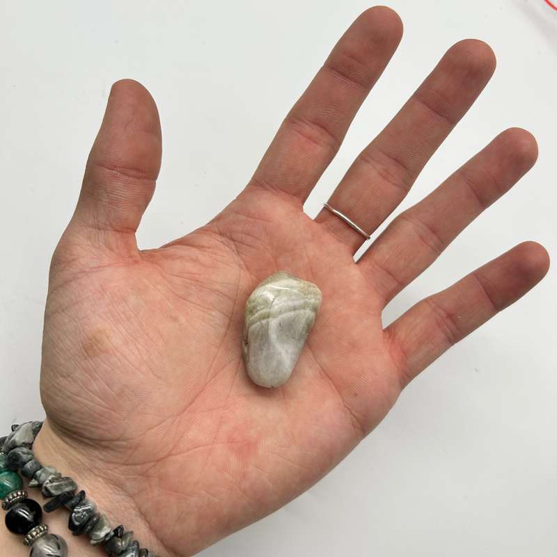 Tumbled Prasiolite (Green Amethyst) Stone