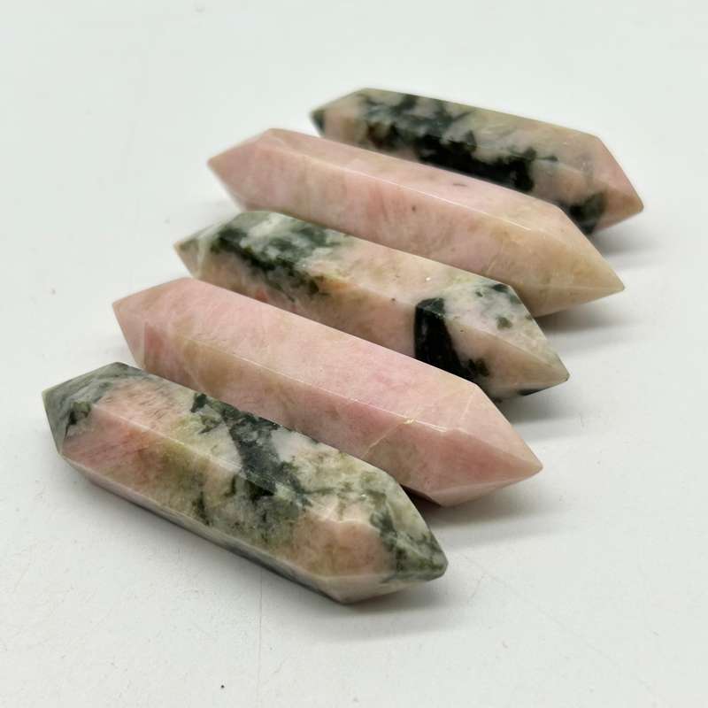 Pink Flake Double Terminated Moonstone