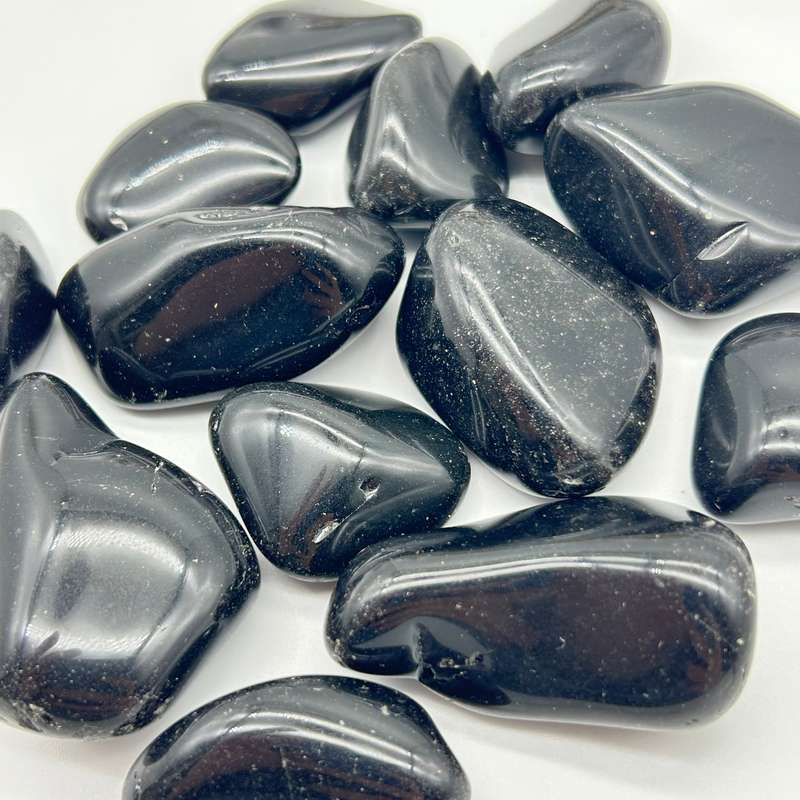Large Tumbled Black Obsidian