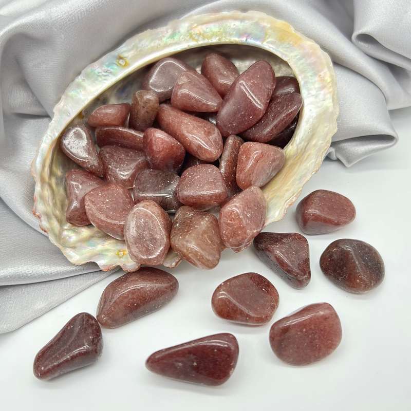 Tumbled Strawberry Aventurine