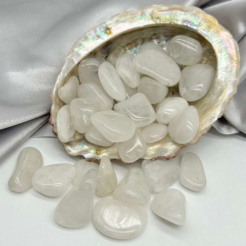 Tumbled Snow Quartz