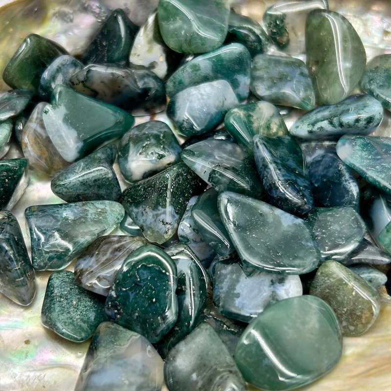 Small Tumbled Moss Agate