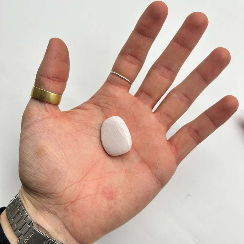 Large Tumbled Pink Mangano Calcite