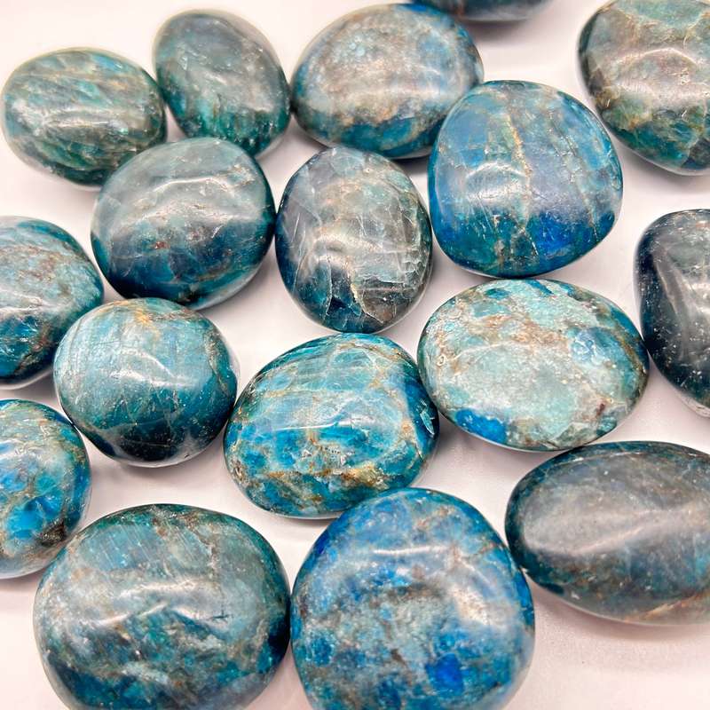 Blue Apatite Crystal Orbs