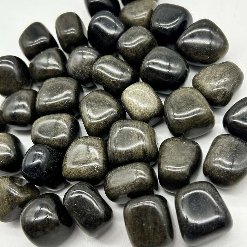 Tumbled Golden Sheen Obsidian