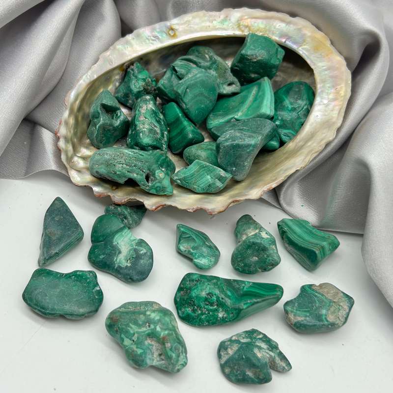 Tumbled Unpolished Malachite