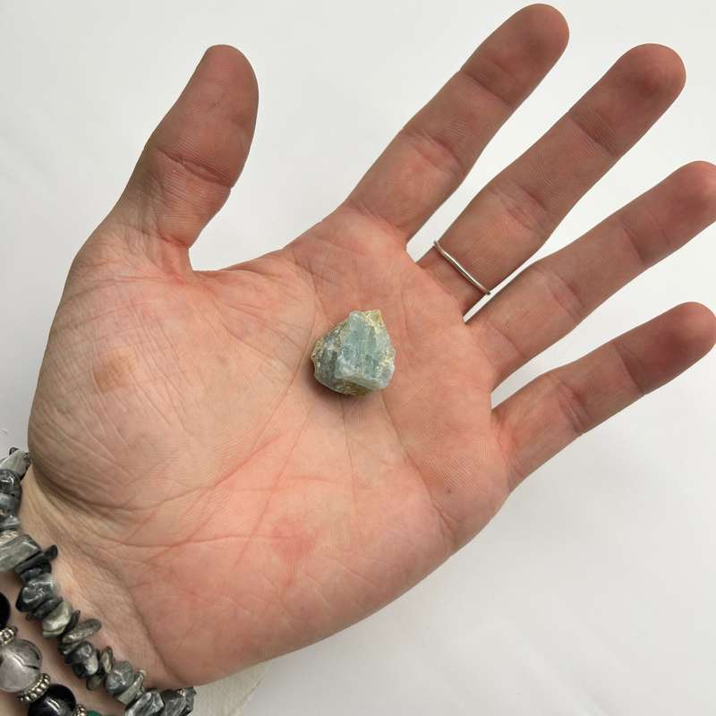 Rough Aquamarine Crystals for Courage