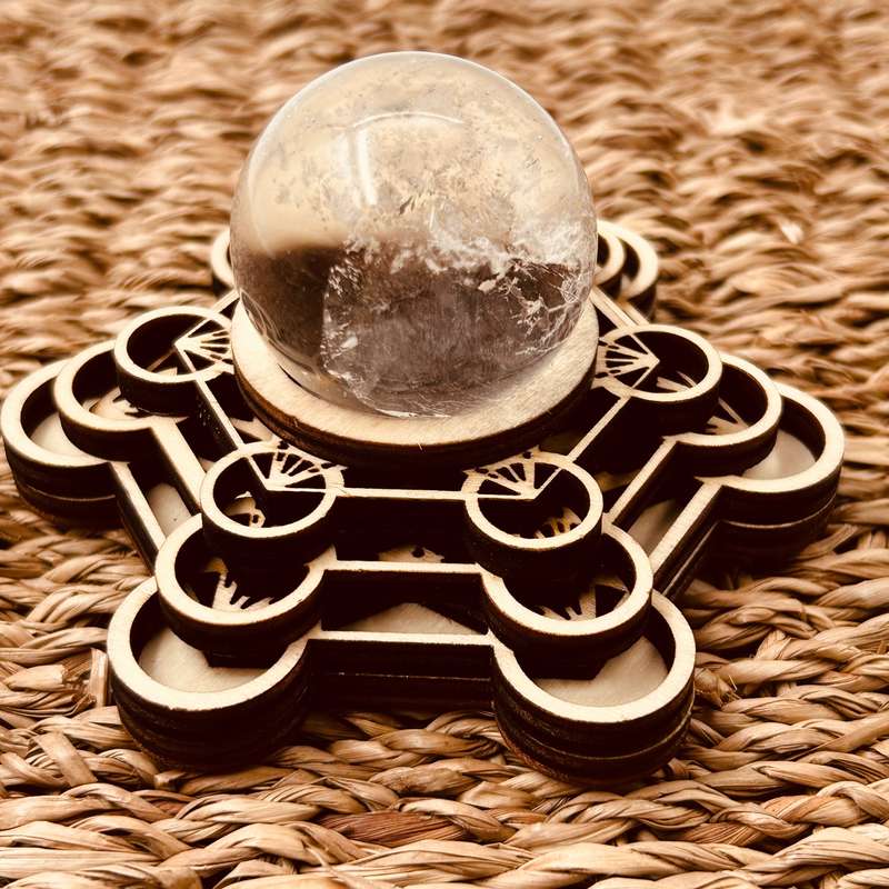 Wooden Crystal Holder