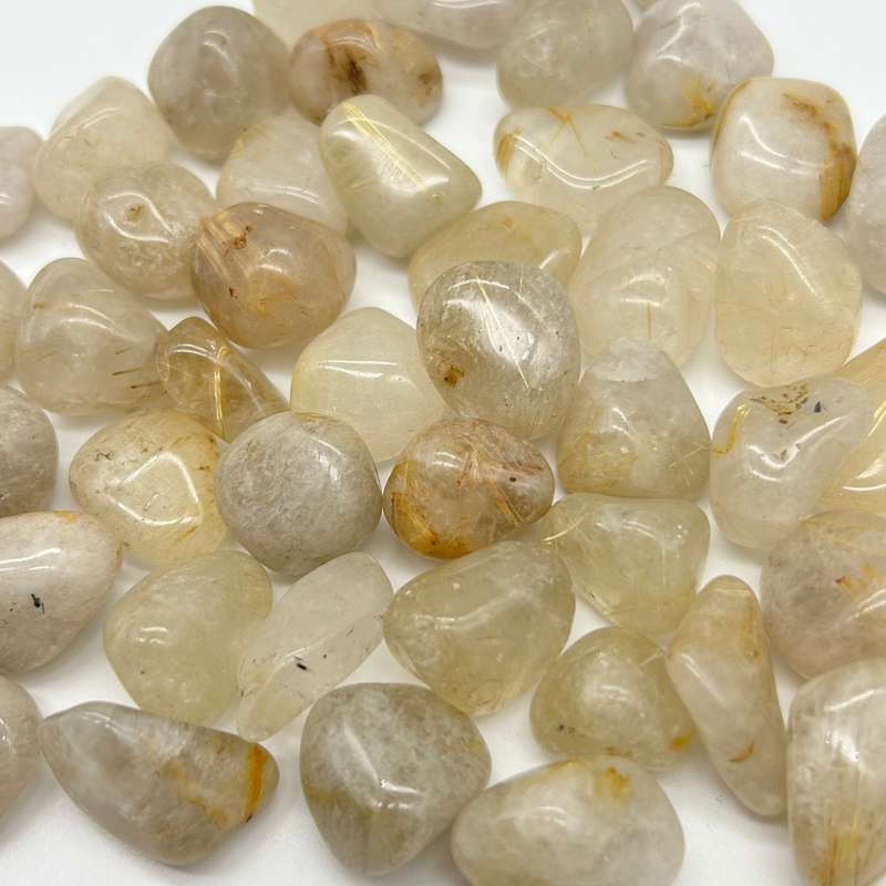 Tumbled Golden Rutile Quartz