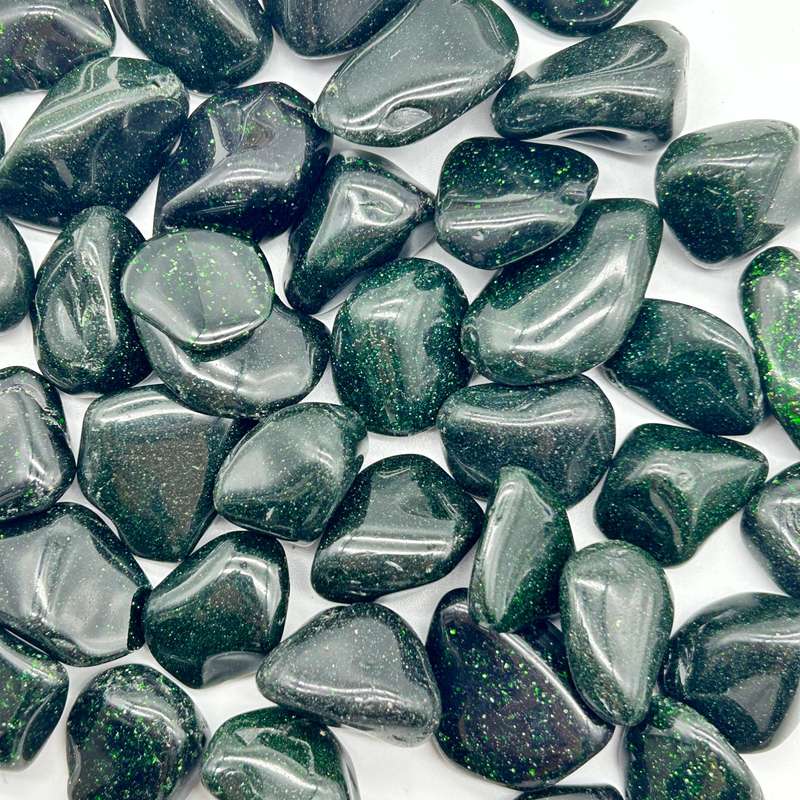 Tumbled Green Goldstone