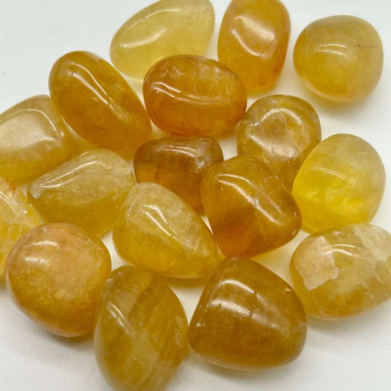 Tumbled Honey Calcite
