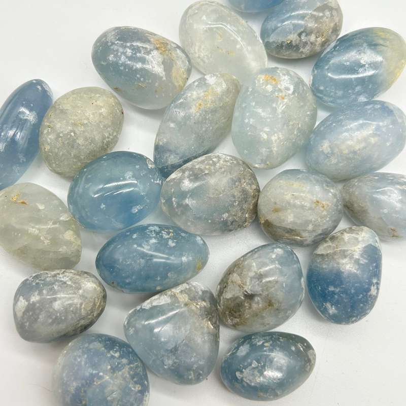 Small Tumbled Blue Celestite