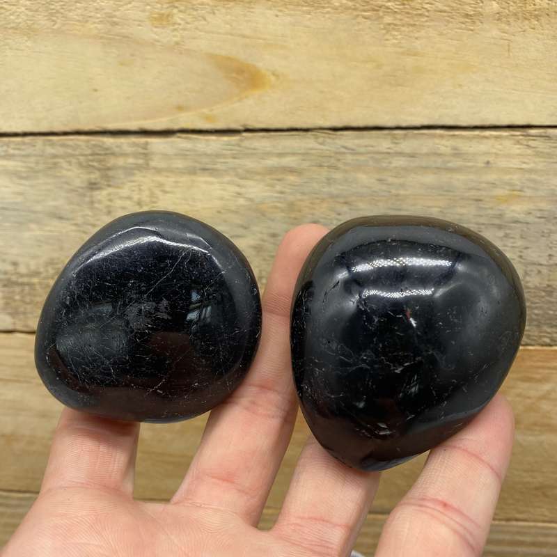 Tumbled Black Tourmaline Palm Piece