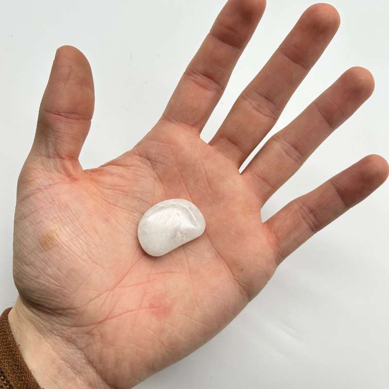 Tumbled Snow Quartz