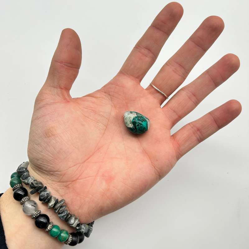 Tumbled Dioptase
