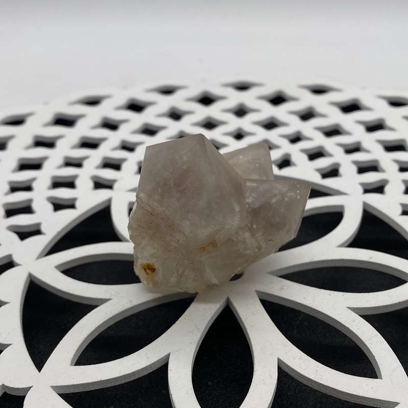 Quartz with Red Hematite Inclusion