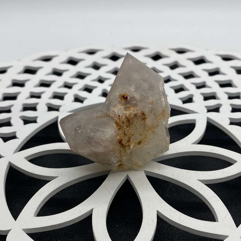 Quartz with Red Hematite Inclusion