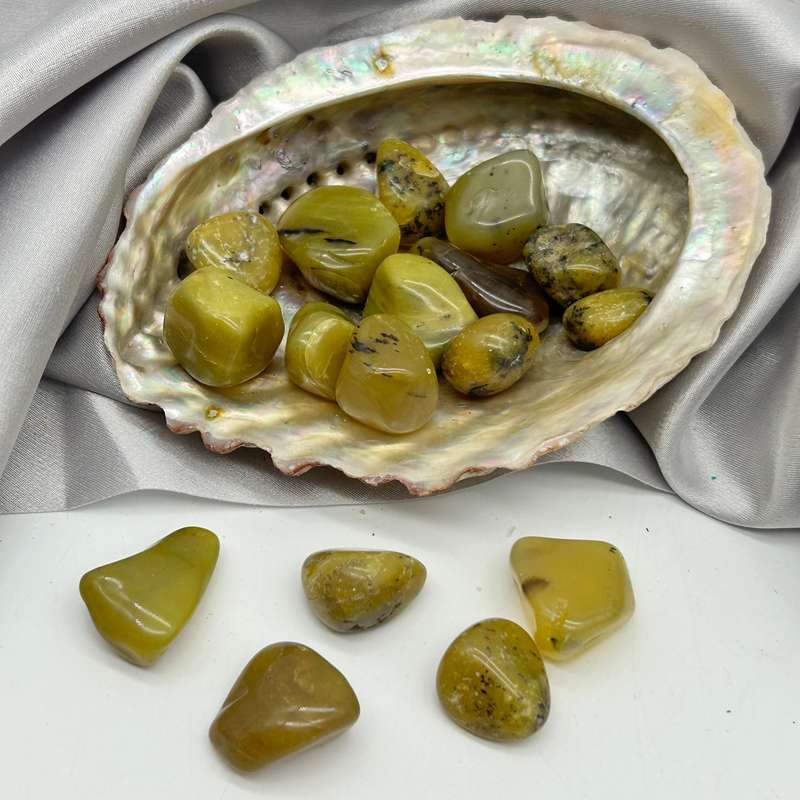 Tumbled Yellow Opal