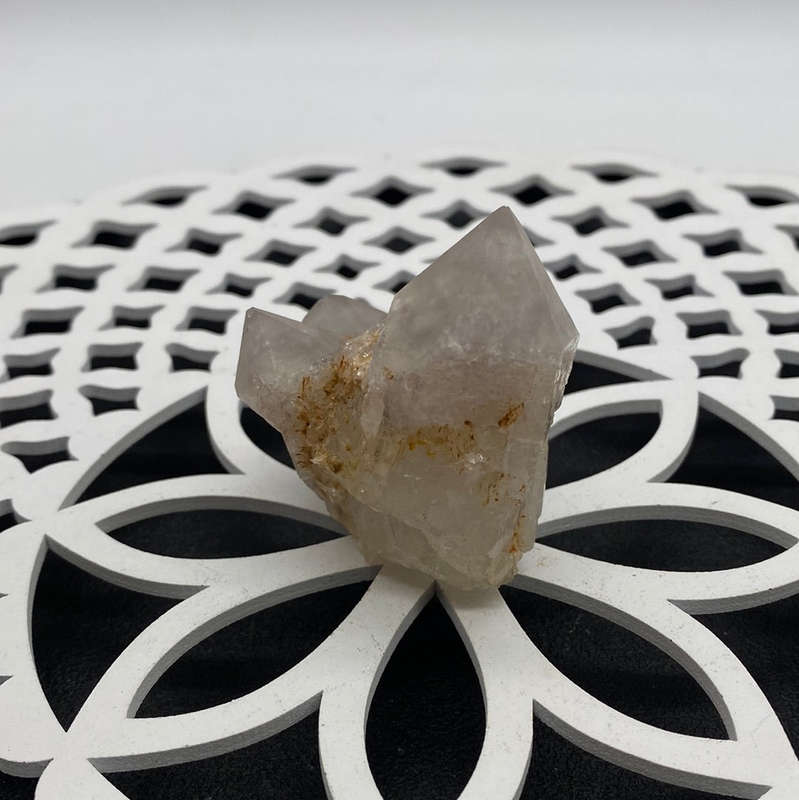 Quartz with Red Hematite Inclusion