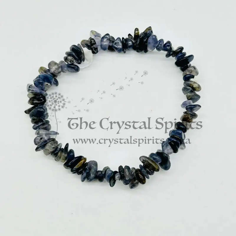 Iolite Chip Gemstone Bracelet