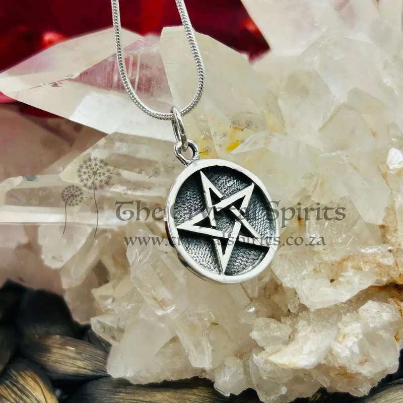 Iron Pentacle Of Personal Power Sterling Silver Pendant