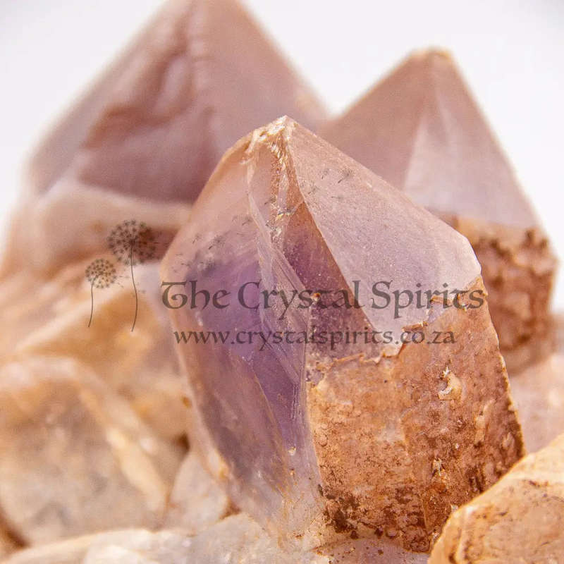 Keeper of Ancient Secrets Amethyst and Red Hematite Crystal Cluster with Hieroglyphics