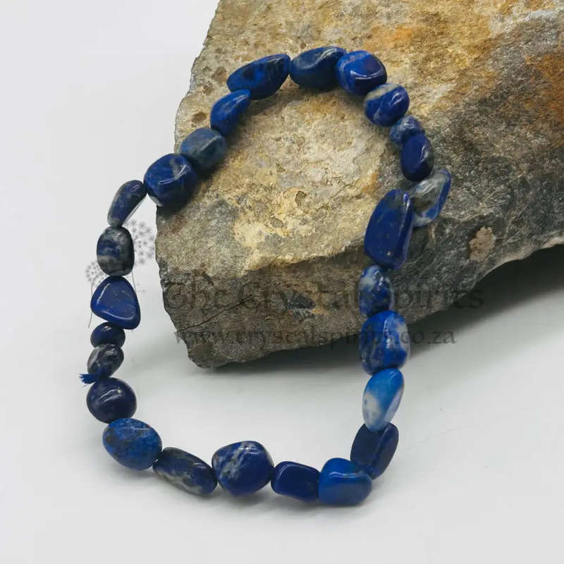 Lapis Lazuli Nugget Crystal Bracelet