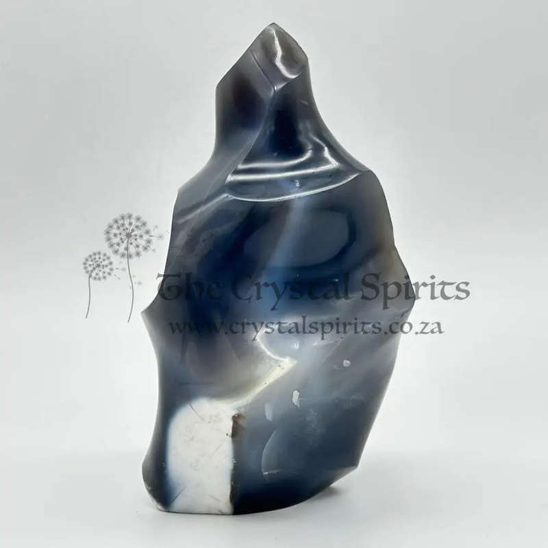 Large Agate Crystal Flame