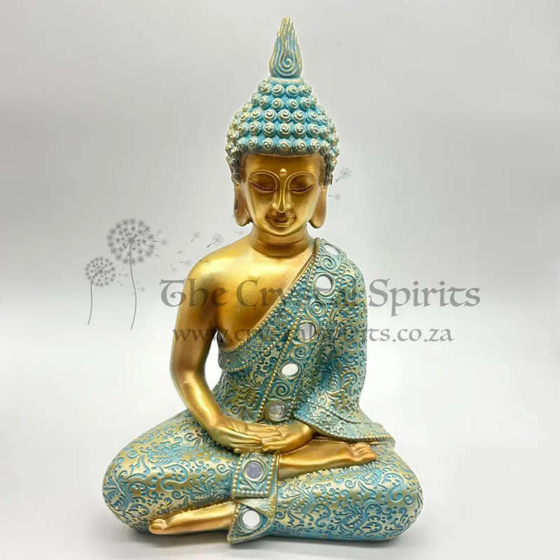 Large Blue Shakyamuni Buddha Statue