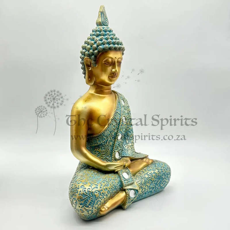 Large Blue Shakyamuni Buddha Statue