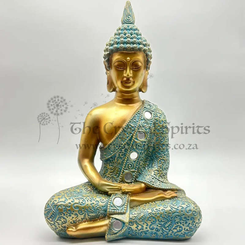 Large Blue Shakyamuni Buddha Statue