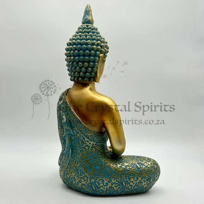 Large Blue Shakyamuni Buddha Statue